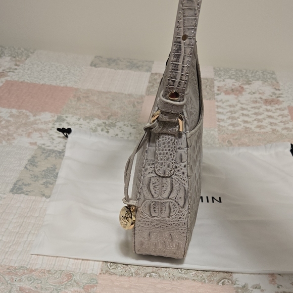 Brahmin Shayna Crossbody Bag And Ady Wallet Set In Oyster Mini Melbourne - Picture 7 of 16